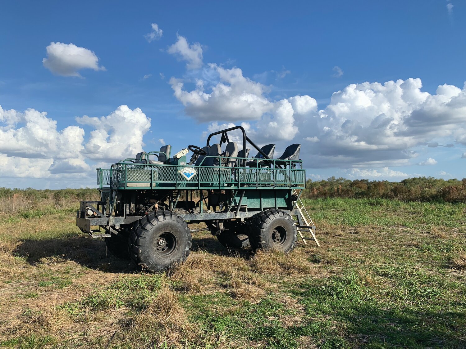 Kissimmee Prairie Preserve State Park offers Guided Prairie Buggy Tours. On the buggy you will have an elevated seat on a guided tour of the largest remaining stretch of wild prairie in Florida. The buggy tour runs on Saturday and Sunday and state holidays at 9 a.m., November through March.